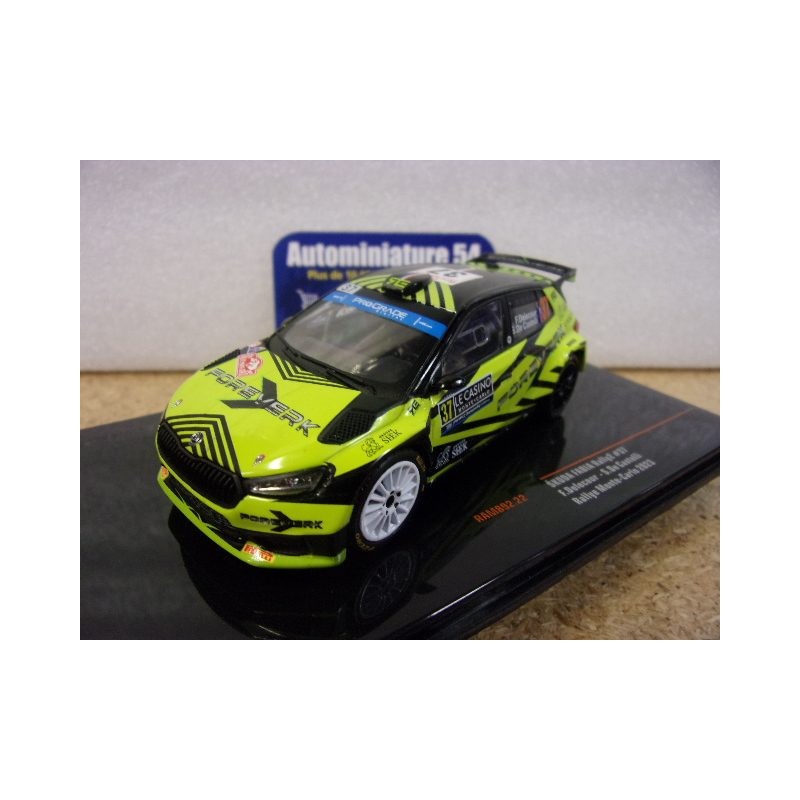 2023 Skoda Fabia Rally2 n°37 Delecour - De Castelli Rallye Monte-Carlo RAM892 Ixo Models