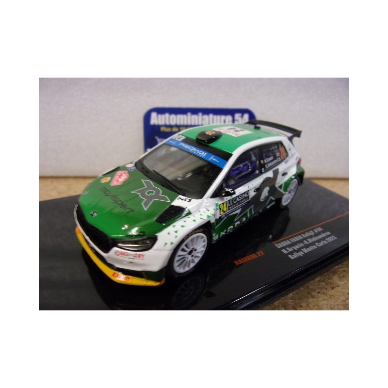 2023 Skoda Fabia Rally2 Evo n°24 N.Gryazin-  K.Aleksandrov WRC2 Rallye Monte-Carlo RAM890 Ixo Models