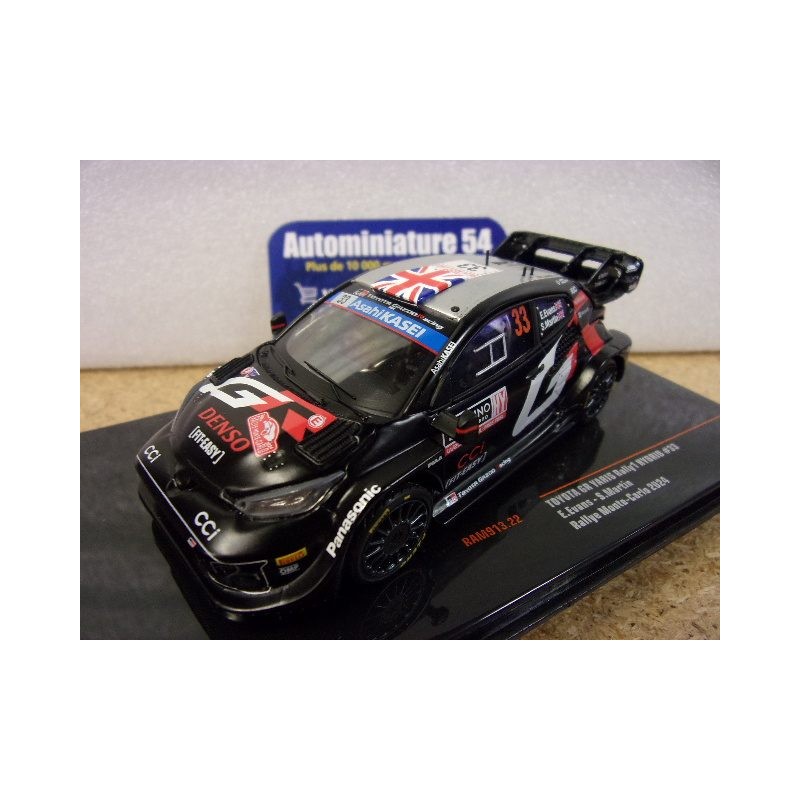 2024 Toyota GR Yaris Rally1 n°33 Evans - Martin Monte Carlo RAM913 Ixo Model