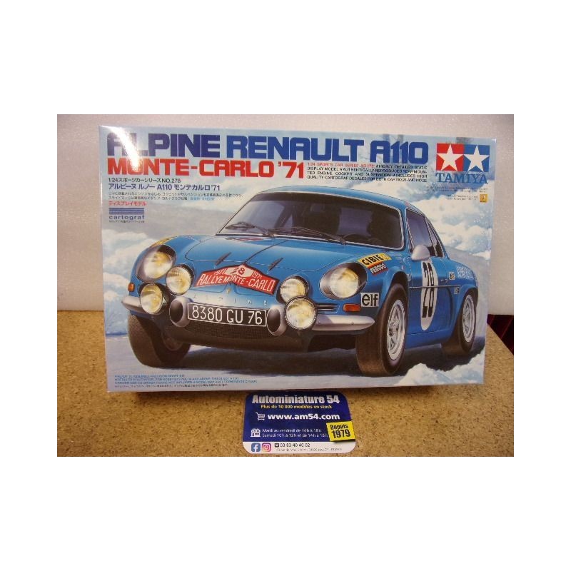 1971 Alpine Renault A110 Monte Carlo n°20 - 28  24368-2500 Tamiya Maquette