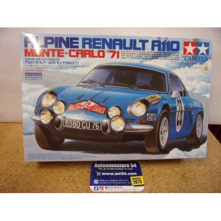 1971 Alpine Renault A110 Monte Carlo n°20 - 28  24368-2500 Tamiya Maquette