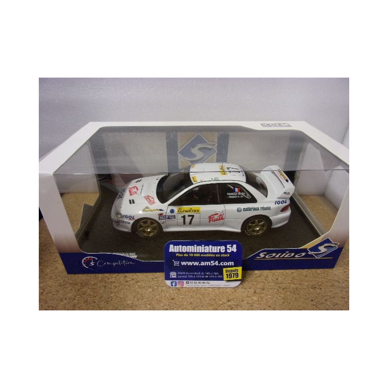 1999 Subaru Impreza WRC n°17 Panizzi - Panizzi Monte Carlo S1807407 Solido