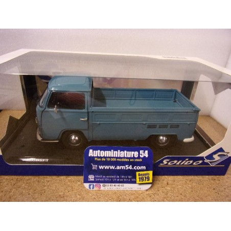 Volkswagen Combi T2 pick up Blue 1969 S1809403 Solido