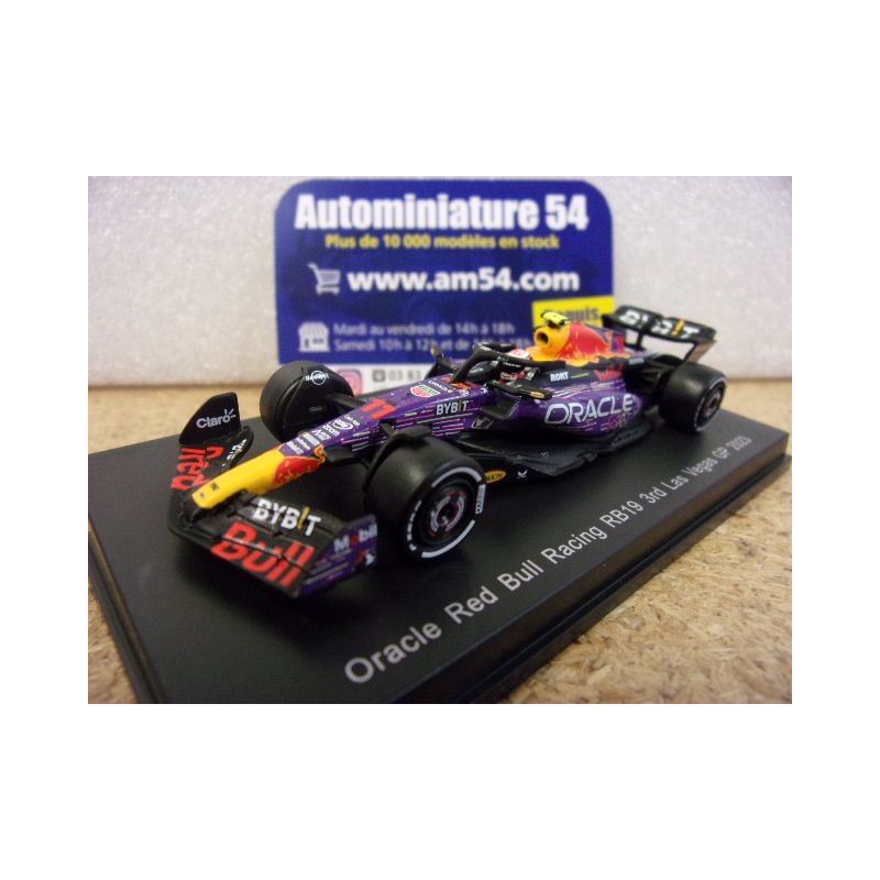 2023 RedBull RB19 n°11 Sergio Perez 3rd Las Vegas Y357 Spark Model Sparky 1.64