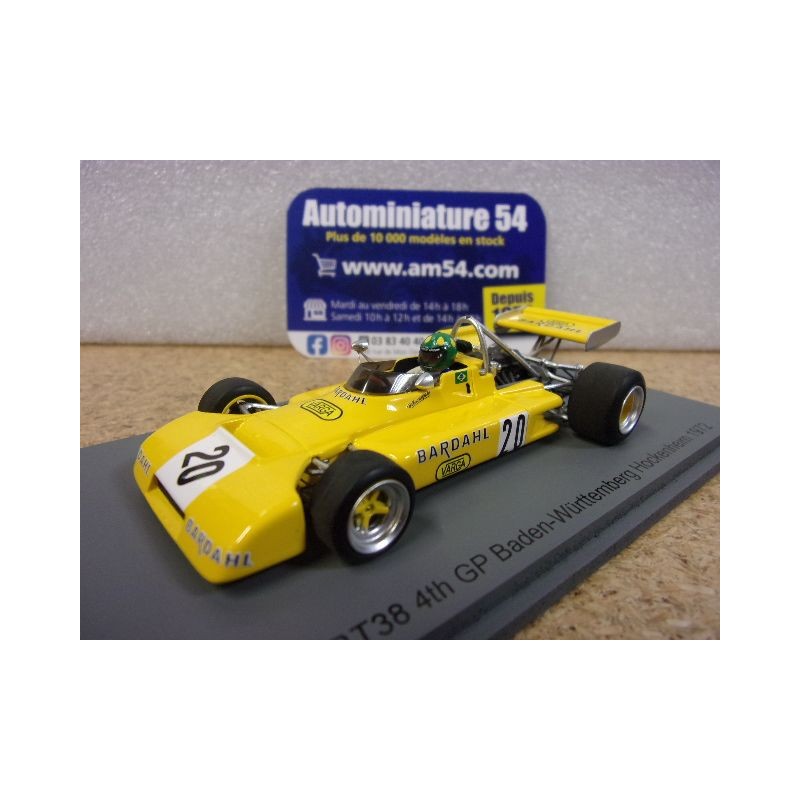 1972 Brabham BT38 n°20 Wilson Fittipaldi Hockenheim S7436 Spark Model