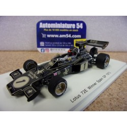 1973 Lotus 72E n°1 Emerson Fittipaldi 1st Winner Spain GP S7127 Spark Model