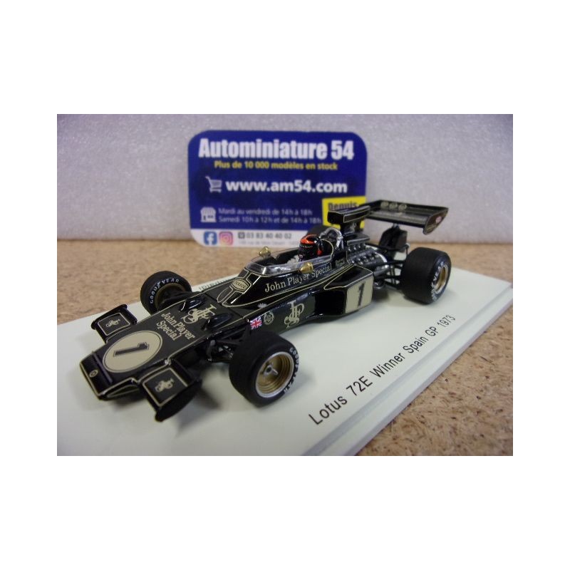 1973 Lotus 72E n°1 Emerson Fittipaldi 1st Winner Spain GP S7127 Spark Model