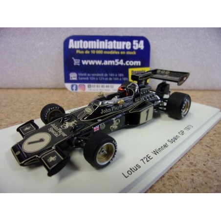 1973 Lotus 72E n°1 Emerson Fittipaldi 1st Winner Spain GP S7127 Spark Model