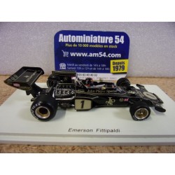 1973 Lotus 72E n°1 Emerson Fittipaldi 1st Winner Spain GP S7127 Spark Model