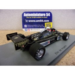 1981 Lotus 87 JPS n°11 Elio De Angelis Italy GP S5357 Spark Model