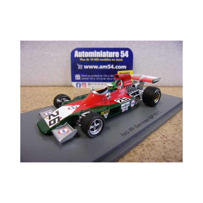 1973 Iso IR n°26 Henri Pescarolo German GP S7574 Spark Model