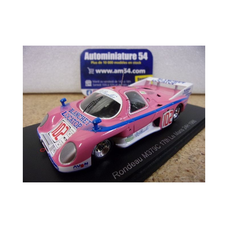 1986 Rondeau M379C n°102 del Bello - Rossiaud - Sotty 17th Le Mans S8465 Spark Model