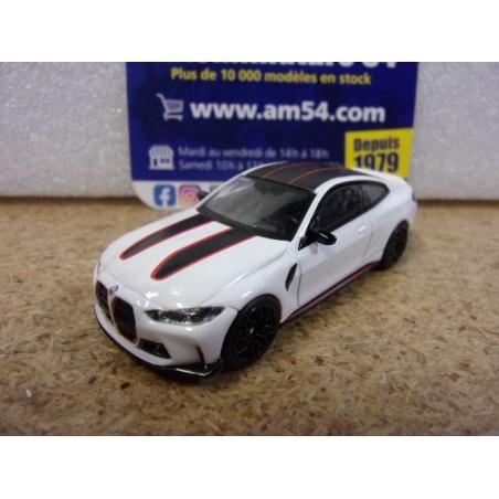 BMW M4 CSL BAlpine White MGT00683 True Scale Models Mini GT