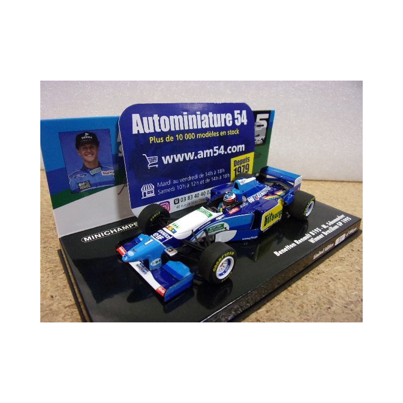 1994 Benetton Ford B195 n°1 M. Schumacher 1st Brazilian GP World Champion 517950101 Minichamps