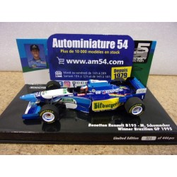 1994 Benetton Ford B195 n°1 M. Schumacher 1st Brazilian GP World Champion 517950101 Minichamps