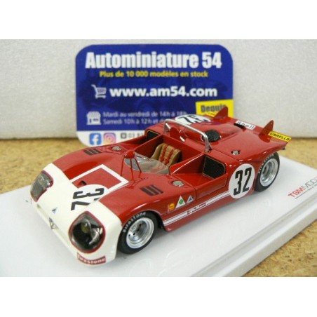 1971 Alfa Roméo Tipo 33.3 n°32 Henri Pescarolo 3rd Sebring 12H TSM144310 TrueScale Miniatures