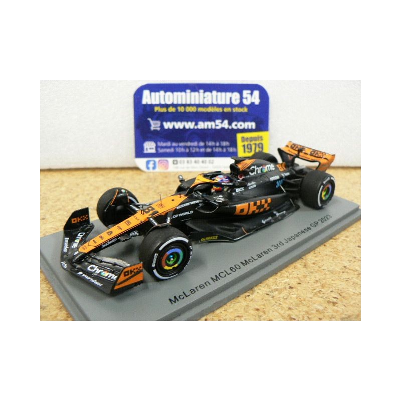 2023 McLaren MCL60 n°81 Oscar Piastri 3rd Japanese S8929 Spark Model