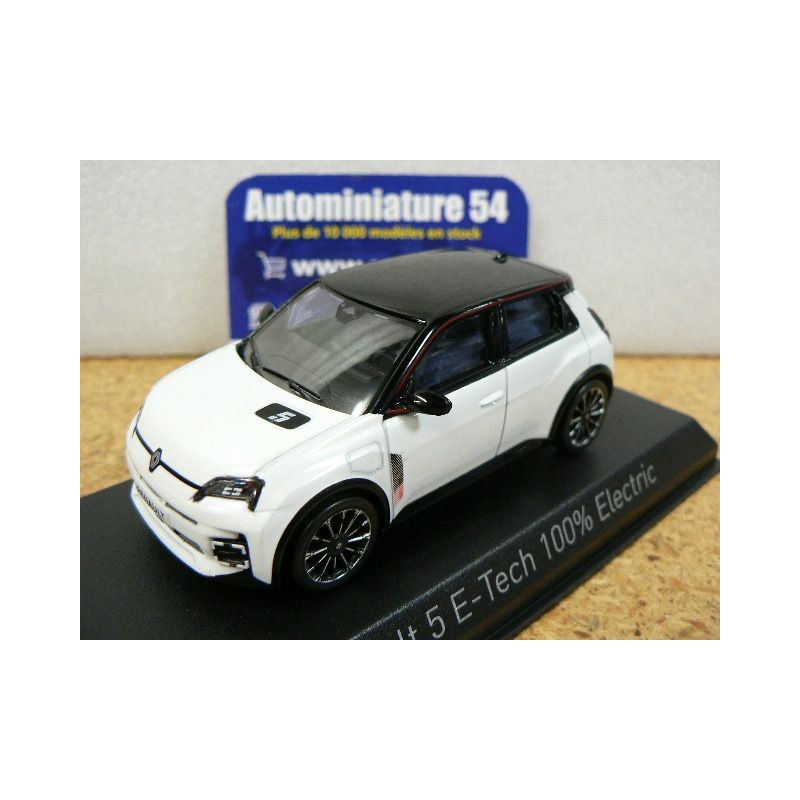 Renault 5 E-Tech Electric Pearl White - Black 2024 510553 Norev