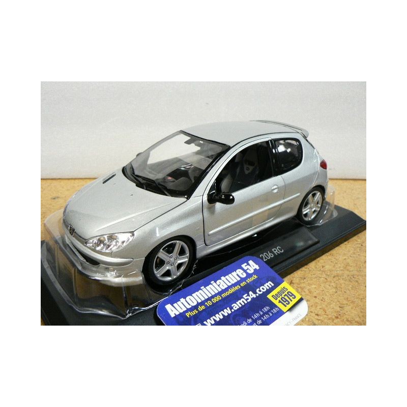 Peugeot 206 RC Aluminium silver 2003 184726 Norev