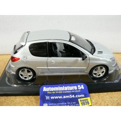 Peugeot 206 RC Aluminium silver 2003 184726 Norev