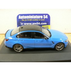 BMW M3 Competition Sedan G80 Santorini Blue S4315302 Solido