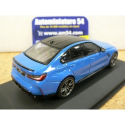 BMW M3 Competition Sedan G80 Santorini Blue S4315302 Solido