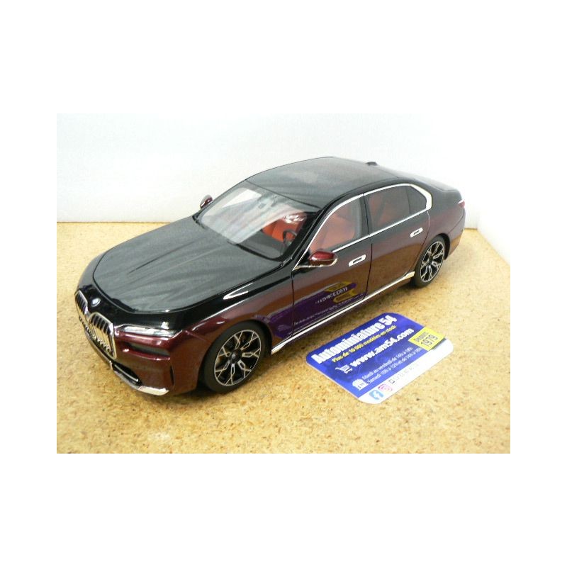 BMW i7 Metallic Red - Black 2022 110023201 Minichamps