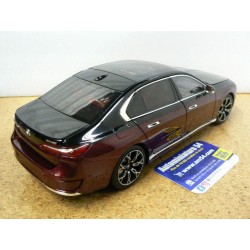 BMW i7 Metallic Red - Black 2022 110023201 Minichamps