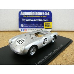 1955 Porsche 550 n°49 Arkus Duntov - Veuillet Le Mans S9713 Spark Model