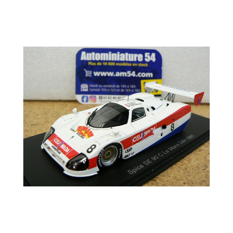 1991 Spice SE90C n°8 Euser - Zwolsman - Harvey Le Mans S6822 Spark Model