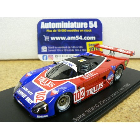 1990 Spice SE88C n°102 Grand - Maisonneuve - Lapeyre 23rd Le Mans S6812 Spark Model