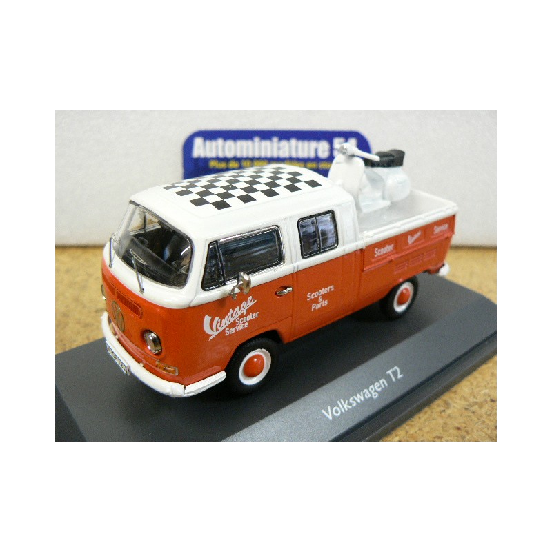 Volkswagen Combi T2a Pick up + Vespa PX 450723700 Schuco