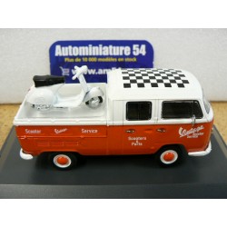 Volkswagen Combi T2a Pick up + Vespa PX 450723700 Schuco