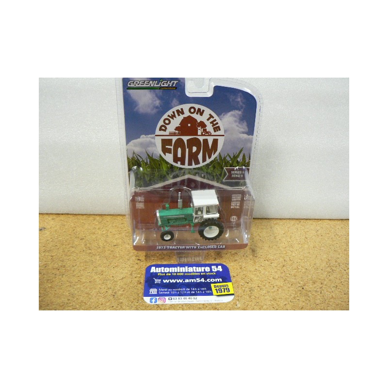 Tractor Closed Cab 1973 Tracteur Down on the Farm serie 8 48090-a Greenlight 1.64ième