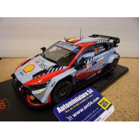 copy of 2024 Hyundai I20 N Rally1 WRC n°11 Neuville - Wydaeghe 1st Winner Monte Carlo 18RMC194 Ixo Models