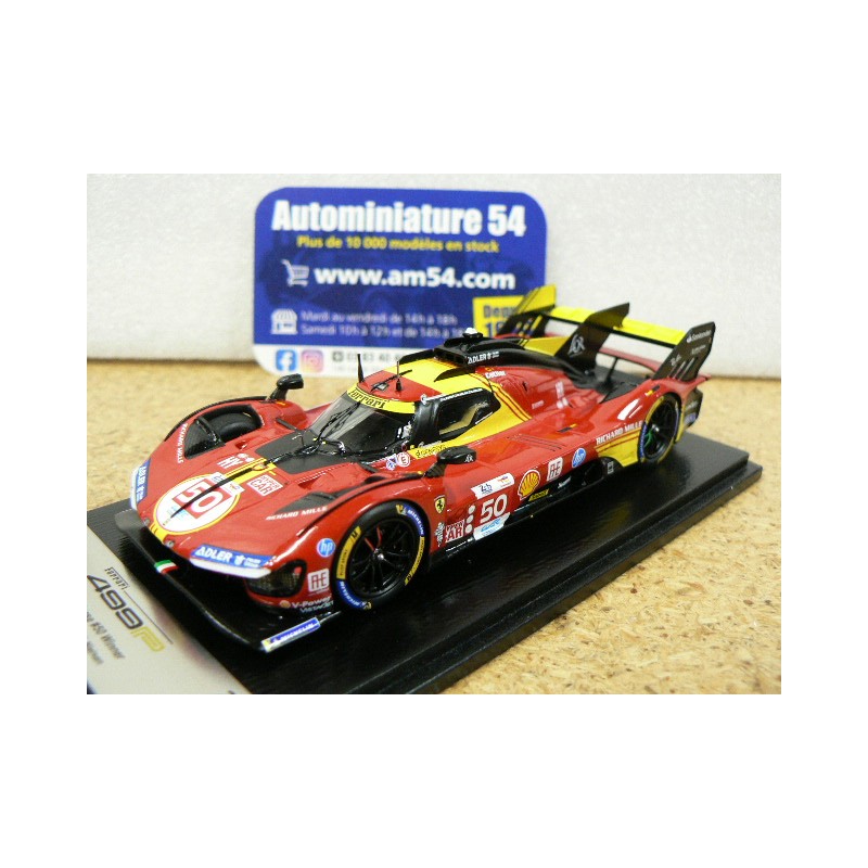 2024 Ferrari 499P AF Corse n°50 Fuoco - Molina - Nielsen 1st Winner Le Mans LSLM182 Look Smart