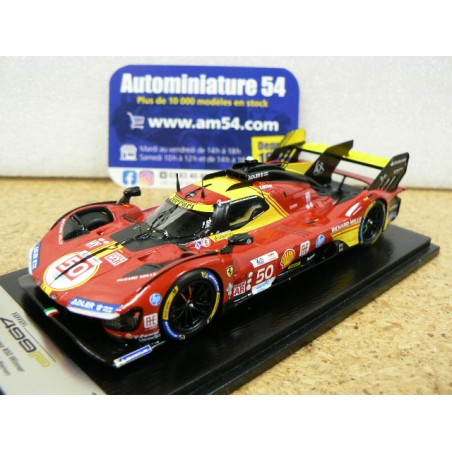 2024 Ferrari 499P AF Corse n°50 Fuoco - Molina - Nielsen 1st Winner Le Mans LSLM182 Look Smart