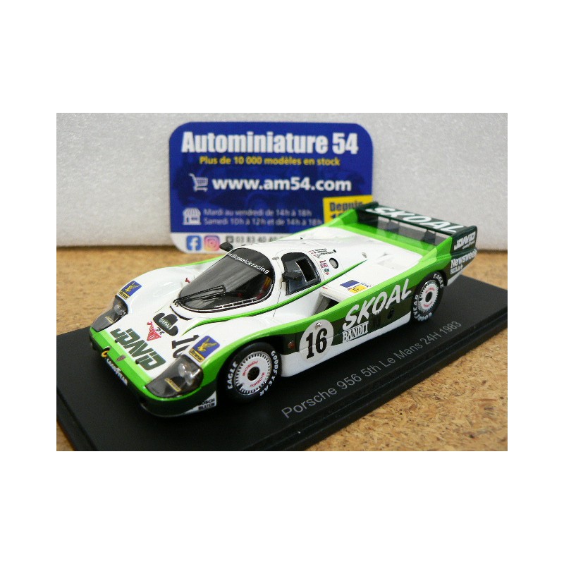 1983 Porsche 956 Skoal n°16 Edwards - Fitzpatrick - Keegan 5th Le Mans S9851 Spark Model