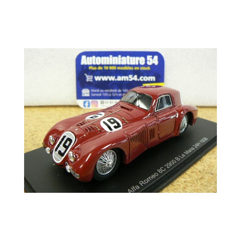 1938 Alfa Roméo 8C 2900 N°19 Sommer - Biondetti Le Mans S9439 Spark model