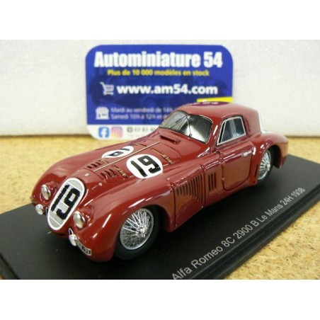 1938 Alfa Roméo 8C 2900 N°19 Sommer - Biondetti Le Mans S9439 Spark model