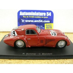 1938 Alfa Roméo 8C 2900 N°19 Sommer - Biondetti Le Mans S9439 Spark model