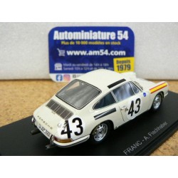 1967 Porsche 911S n°43 Franc - Fischhaber Le Mans S9737 Spark Model