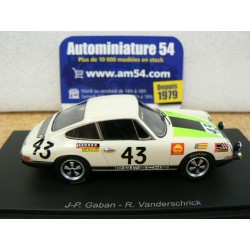 1968 Porsche 911T n°43 Gaban - Vanderschrick Le Mans S9738 Spark Model