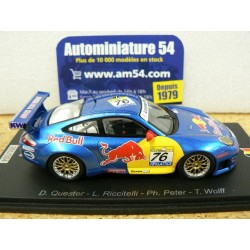 2002 Porsche 911 - 996 GT3RS RWS n°76 Quester - Riccitelli - Peter - Toto Wolff 1st Winner 24h SPA 100SPA17 Spark Model