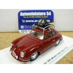 1953 Porsche 356 n°402  Merck - Von Jungenfeld Monte Carlo S6132 Spark Model