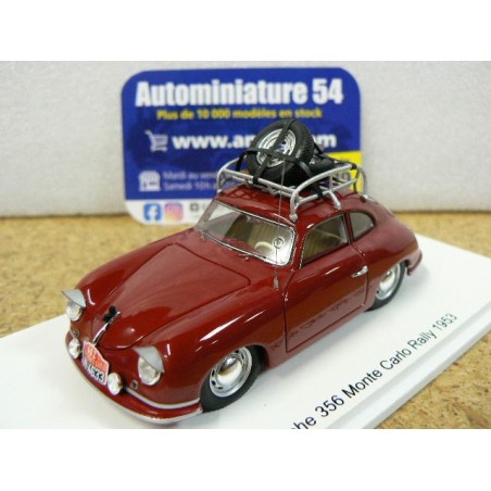 1953 Porsche 356 n°402  Merck - Von Jungenfeld Monte Carlo S6132 Spark Model