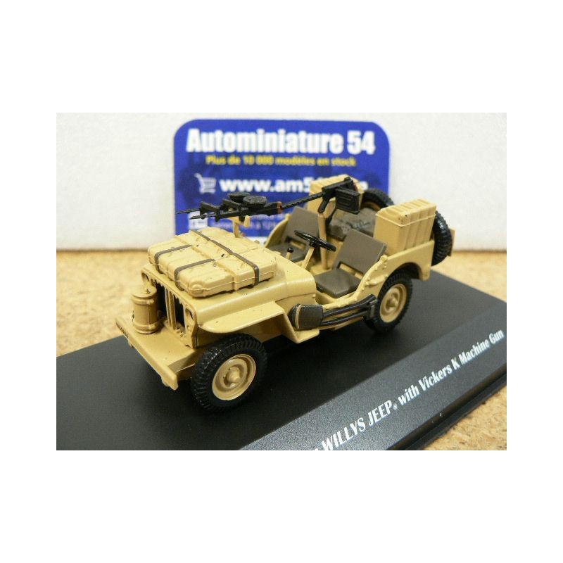 Jeep Willys 1/4 Ton British SAS Vickers K Machine Gun Motor City Classic Mcity23212-42