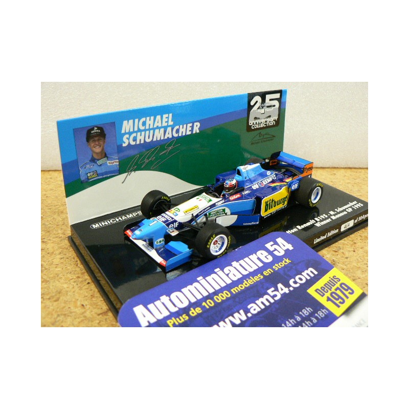 1994 Benetton Ford B195 n°1 M. Schumacher 1st Monaco GP World Champion 517950501 Minichamps