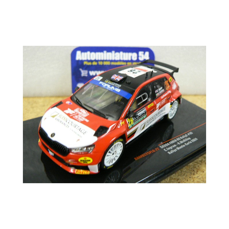 2024 Skoda Fabia Rally2 n°26 Ingram - McKillop Monte Carlo RAM922 Ixo Models