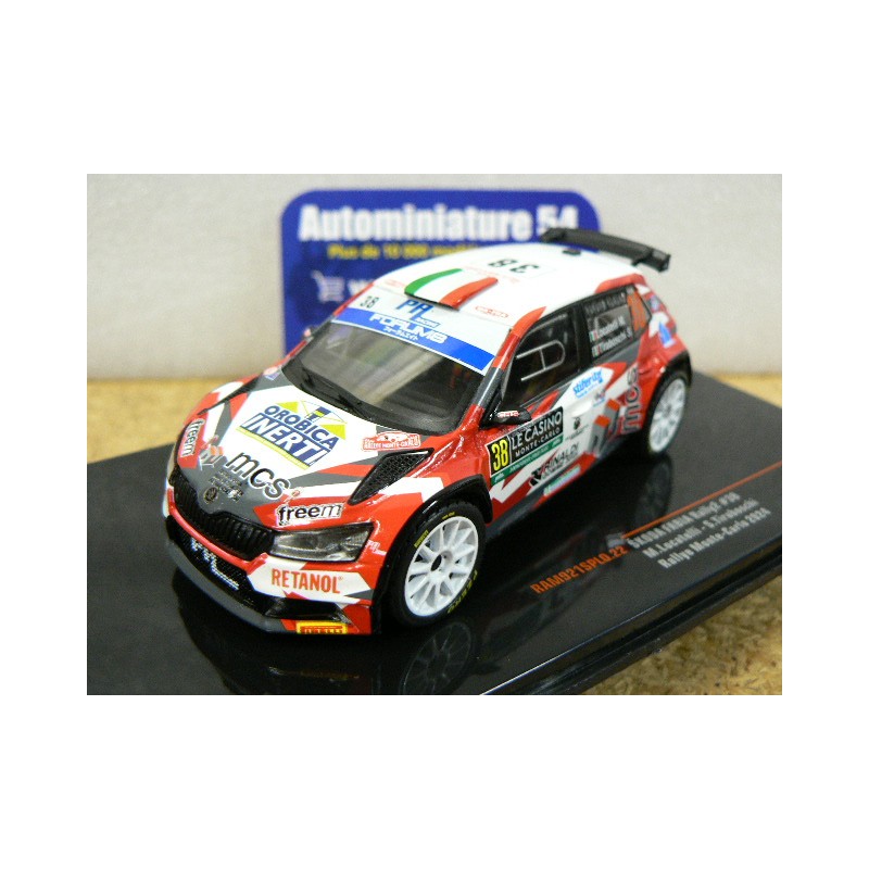 2024 Skoda Fabia Rally2 n°38 Locatelli - Tiraboschi Monte Carlo RAM921 Ixo Models